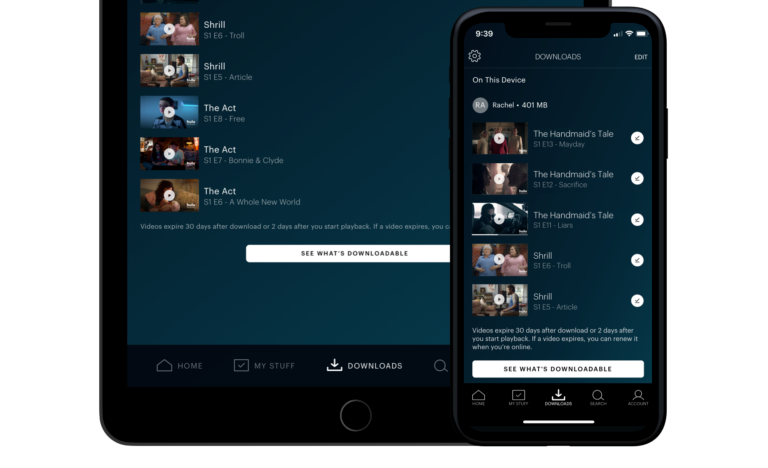 Hulu App 'Download' feature for Android