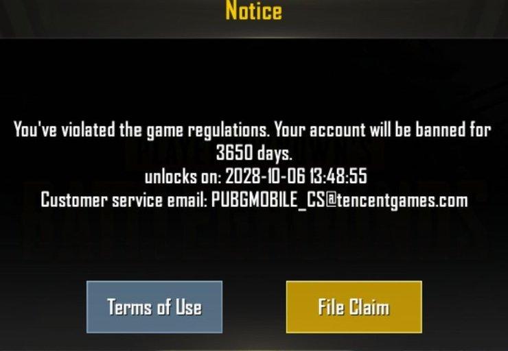 PUBG ban in game cheaters