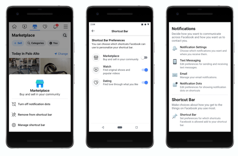 Facebook's New Feature Allows to Customize Shortcut Icons